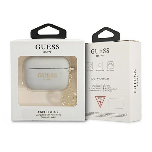 Θήκη Guess Charms Collection Grey AirPods Pro 1/2 APPLE AIRPODS Guess Θήκη Guess Charms Collection Grey AirPods Pro 1/2 - Image 2
