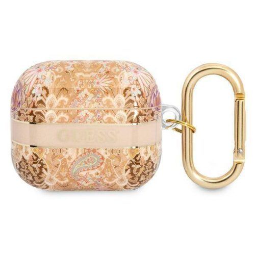 Θήκη Guess Paisley Strap Collection Gold AirPods 3 APPLE AIRPODS Guess Θήκη Guess Paisley Strap Collection Gold AirPods 3