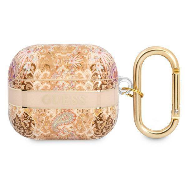 Θήκη Guess Paisley Strap Collection Gold AirPods 3 APPLE AIRPODS Guess Θήκη Guess Paisley Strap Collection Gold AirPods 3