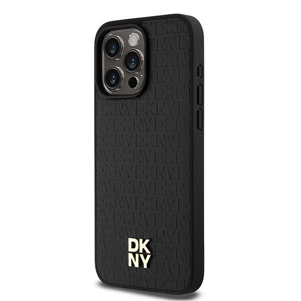 Θήκη DKNY Leather Monogram Metal Logo MagSafe Black iPhone 15 Pro Max ΘΗΚΕΣ DKNY Θήκη DKNY Leather Monogram Metal Logo MagSafe Black iPhone 15 Pro Max - Image 5