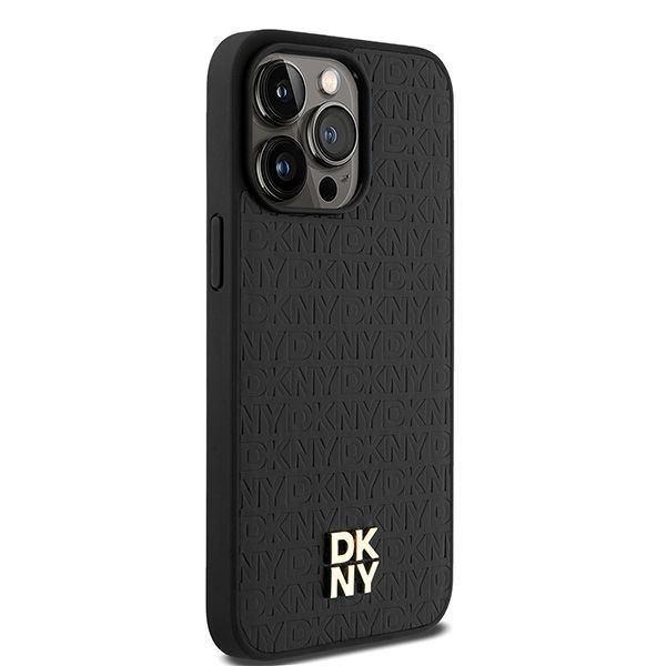 Θήκη DKNY Leather Monogram Metal Logo MagSafe Black iPhone 15 Pro Max ΘΗΚΕΣ DKNY Θήκη DKNY Leather Monogram Metal Logo MagSafe Black iPhone 15 Pro Max - Image 4