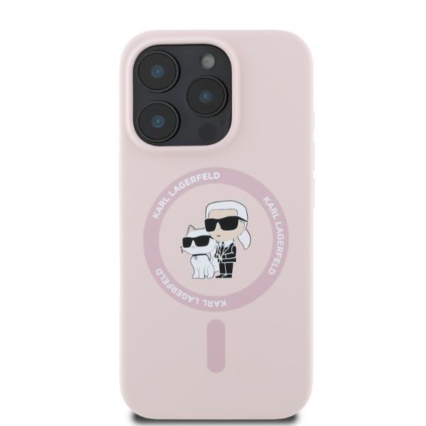 Θήκη Karl Lagerfeld Heads Ring Silicone MagSafe Pink iPhone 16 Pro Max ΘΗΚΕΣ KARL LAGERFELD Θήκη Karl Lagerfeld Heads Ring Silicone MagSafe Pink iPhone 16 Pro Max - Image 4