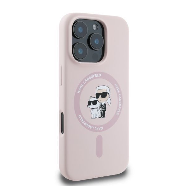 Θήκη Karl Lagerfeld Heads Ring Silicone MagSafe Pink iPhone 16 Pro Max ΘΗΚΕΣ KARL LAGERFELD Θήκη Karl Lagerfeld Heads Ring Silicone MagSafe Pink iPhone 16 Pro Max - Image 3