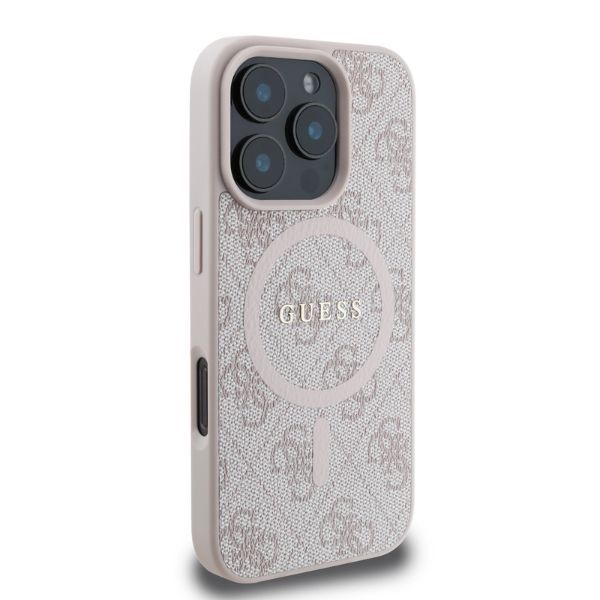 Θήκη Guess 4G Ring Classic Logo Magsafe Pink iPhone 16 Pro ΘΗΚΕΣ Guess Θήκη Guess 4G Ring Classic Logo Magsafe Pink iPhone 16 Pro - Image 3