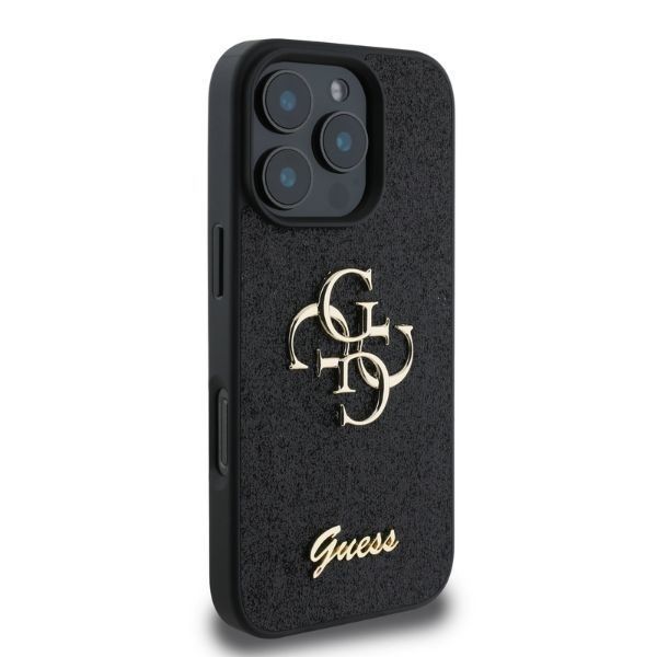 Θήκη Guess 4G Glitter Logo Black iPhone 16 Pro ΘΗΚΕΣ Guess Θήκη Guess 4G Glitter Logo Black iPhone 16 Pro - Image 3