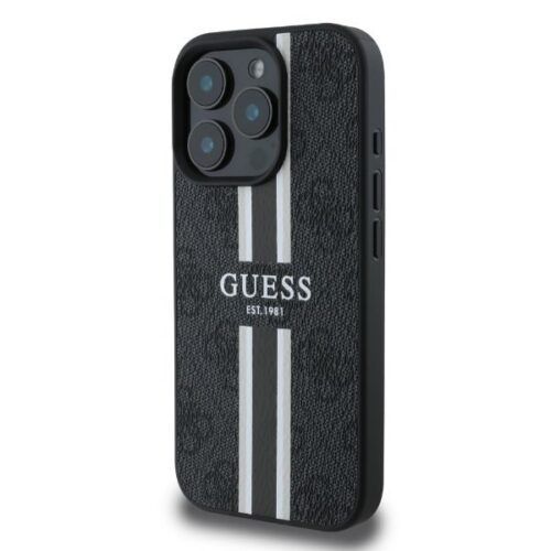 Alternative view of Θήκη Guess 4G Stripes Logo Magsafe Black iPhone 16 Pro Max