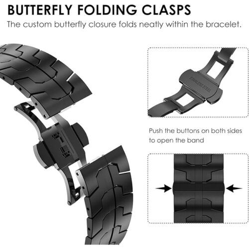 Alternative view of OrsoBand Metal TitanForce Bracelet Black Apple Watch 38/40/41/42mm Series 10 2024