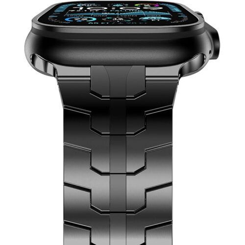 Alternative view of OrsoBand Metal TitanForce Bracelet Black/Orange Apple Watch 38/40/41/42mm Series 10/11