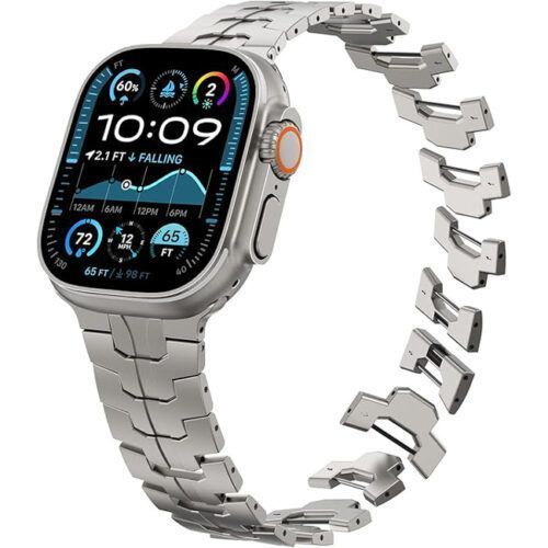 Alternative view of OrsoBand Metal TitanForce Bracelet Titanium Grey Apple Watch 44/45/46/49mm