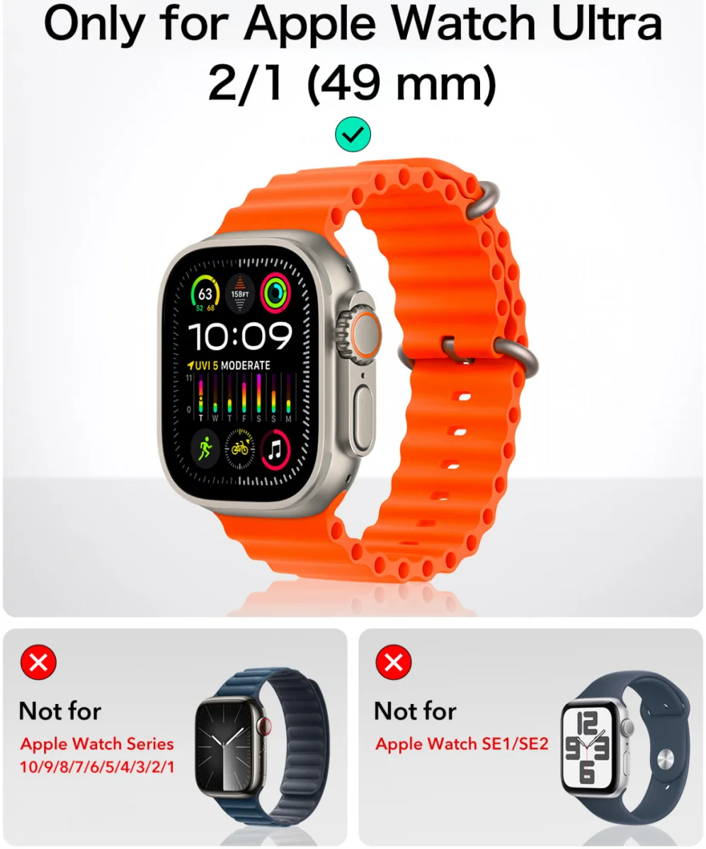 ESR Protection Set 2in1 Armorite Ultra-Tough Tempered Glass and Case Natural Titanium Apple Watch Ultra 49mm APPLE WATCH ESR ESR Protection Set 2in1 Armorite Ultra-Tough Tempered Glass and Case Natural Titanium Apple Watch Ultra 49mm - Image 9
