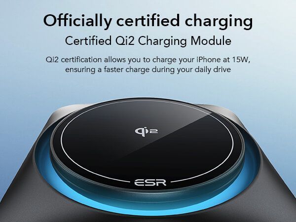 ESR MagSafe Qi2 Cryoboost Car Charger 15W Black (2B5180161) ΑΞΕΣΟΥΑΡ MAGSAFE ESR ESR MagSafe Qi2 Cryoboost Car Charger 15W Black (2B5180161) - Image 3