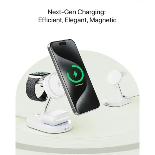 Alternative view of Siipro MagSafe Charging Station 3in1 White (SW-40W)