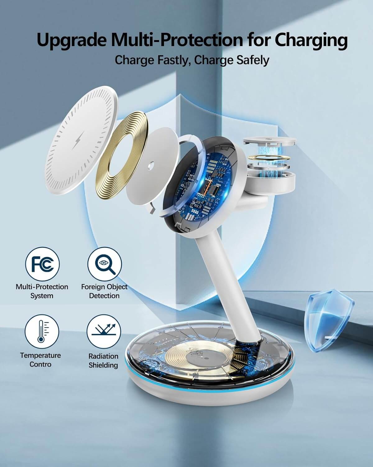 Siipro MagSafe Wireless Charging Dock 3in1 White (SW-41W) APPLE WATCH SIIPRO Siipro MagSafe Wireless Charging Dock 3in1 White (SW-41W) - Image 3