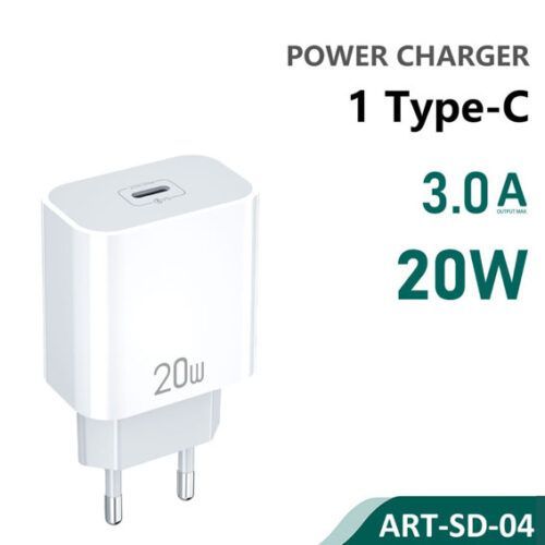 Siipro 20W USB-C Charger White (SD-04) ΑΞΕΣΟΥΑΡ SIIPRO Siipro 20W USB-C Charger White (SD-04)