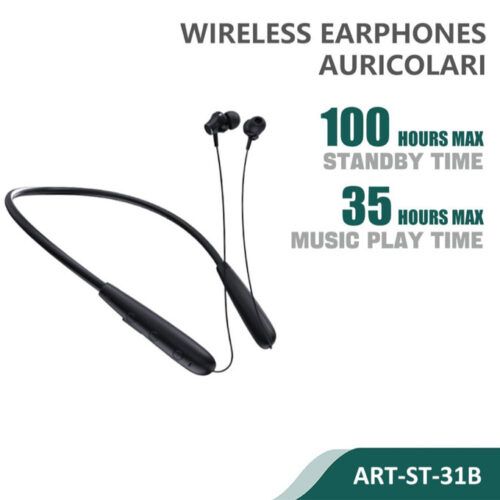 Siipro Wireless Sport Earphones Bluetooth Magnetic Black (ST-31B)