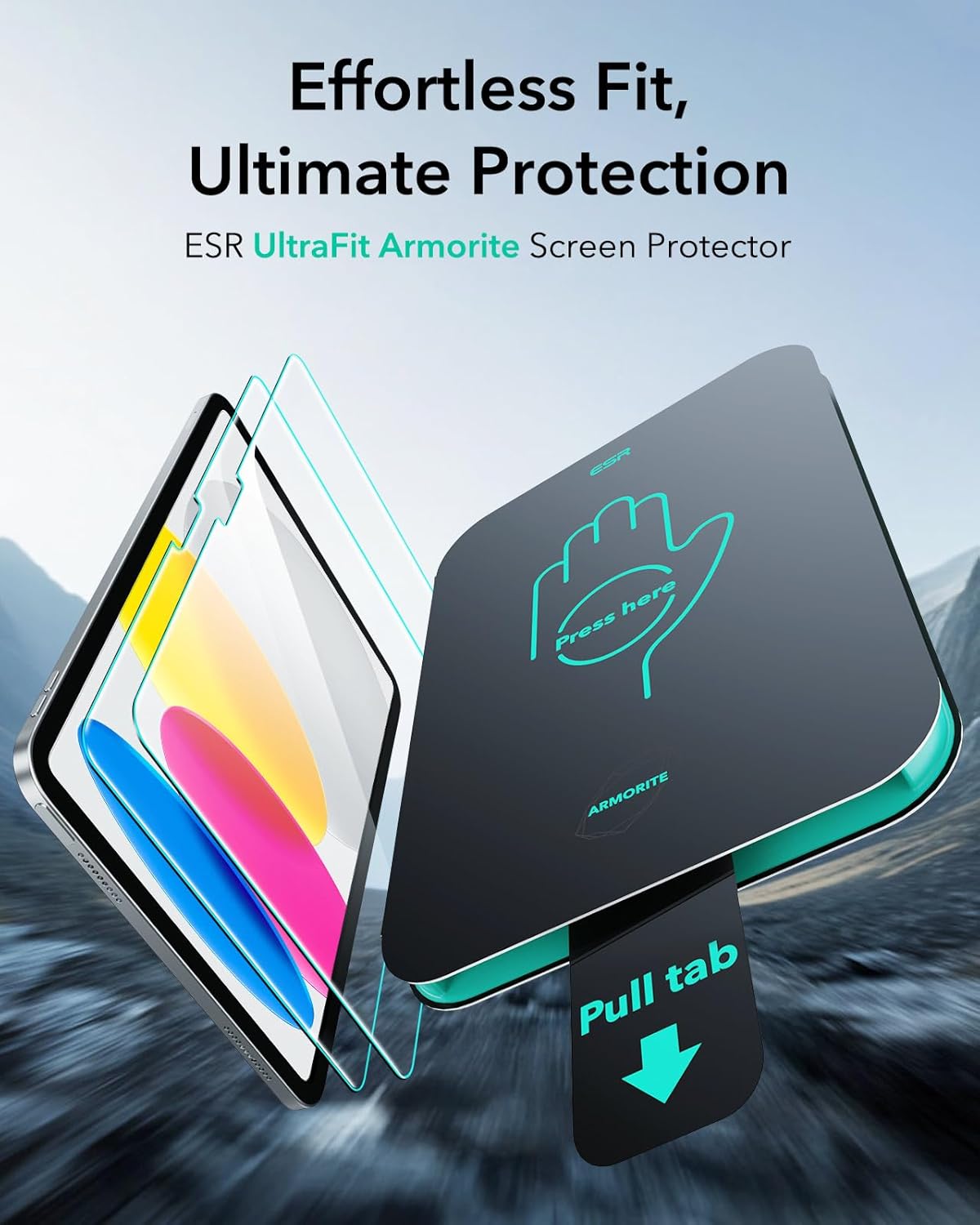 ESR Armorite Ultra-Tough Tempered Glass iPad 10th/11th (2-Pack With Easy Installation Tray) ΠΡΟΣΤΑΣΙΑ ΟΘΟΝΗΣ ESR ESR Armorite Ultra-Tough Tempered Glass iPad 10th/11th (2-Pack With Easy Installation Tray) - Image 7