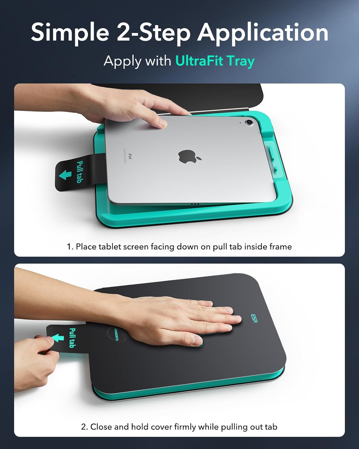 ESR Armorite Ultra-Tough Tempered Glass iPad 10th/11th (2-Pack With Easy Installation Tray) ΠΡΟΣΤΑΣΙΑ ΟΘΟΝΗΣ ESR ESR Armorite Ultra-Tough Tempered Glass iPad 10th/11th (2-Pack With Easy Installation Tray) - Image 6