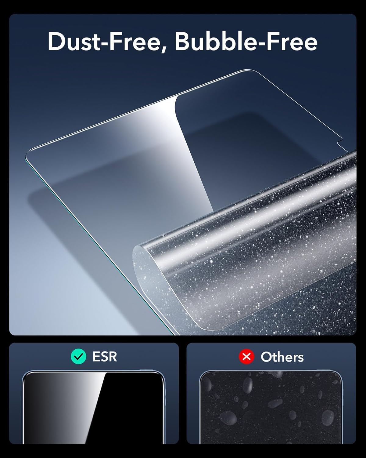 ESR Armorite Ultra-Tough Tempered Glass iPad 10th/11th (2-Pack With Easy Installation Tray) ΠΡΟΣΤΑΣΙΑ ΟΘΟΝΗΣ ESR ESR Armorite Ultra-Tough Tempered Glass iPad 10th/11th (2-Pack With Easy Installation Tray) - Image 5