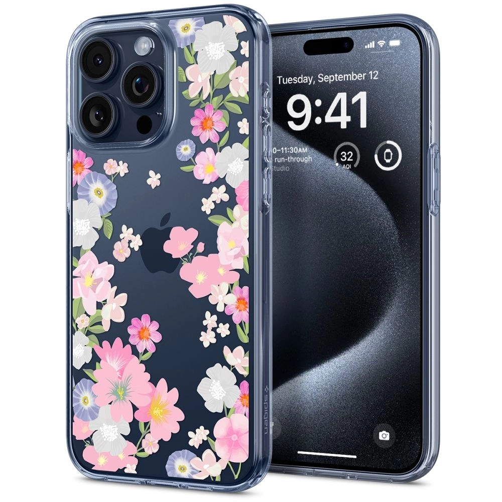Θήκη Spigen Liquid Crystal Blossom Clear iPhone 15 Pro ΘΗΚΕΣ Spigen Θήκη Spigen Liquid Crystal Blossom Clear iPhone 15 Pro - Image 3