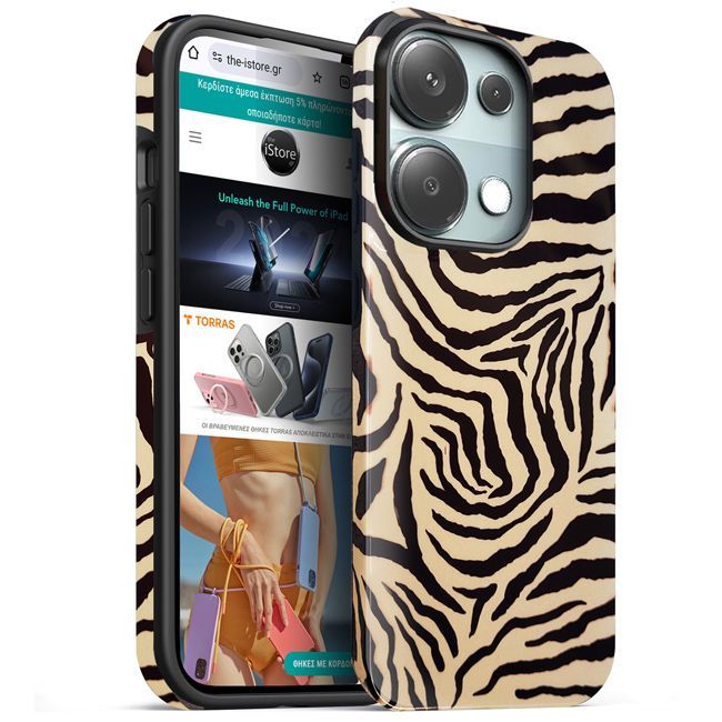 Θήκη Orso Hybrid Print Tiger Xiaomi Redmi Note 13 Pro 4G ΘΗΚΕΣ Orso Θήκη Orso Hybrid Print Tiger Xiaomi Redmi Note 13 Pro 4G