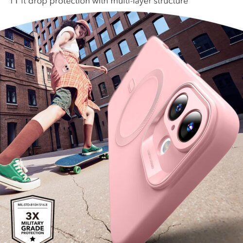 Alternative view of Θήκη ESR Cloud HaloLock MagSafe Pink iPhone 16