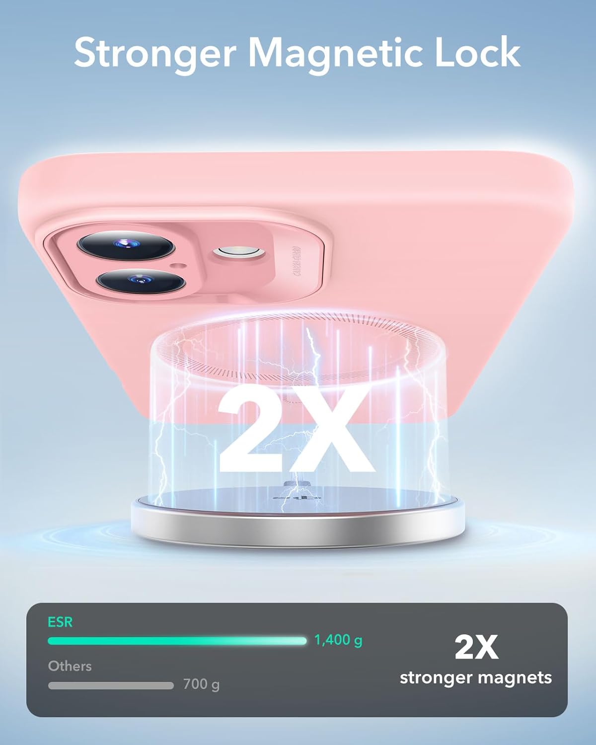 Θήκη ESR Cloud HaloLock MagSafe Pink iPhone 16 ΘΗΚΕΣ ESR Θήκη ESR Cloud HaloLock MagSafe Pink iPhone 16 - Image 3