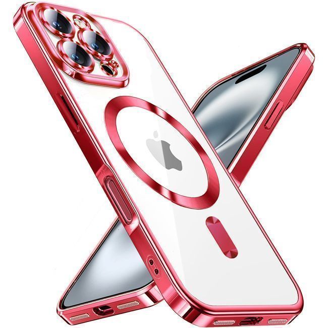 Θήκη Orso Magsafe Camera Protection Bare Look Red iPhone 16 Pro Max ΘΗΚΕΣ Orso Θήκη Orso Magsafe Camera Protection Bare Look Red iPhone 16 Pro Max
