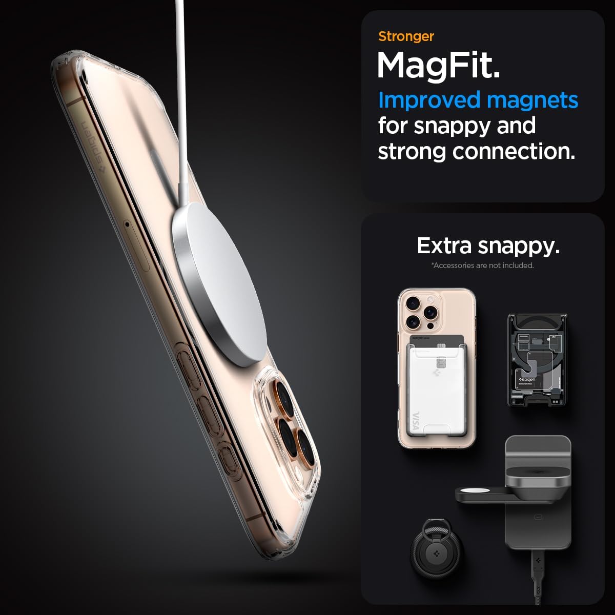 Θήκη Spigen Ultra Hybrid MagSafe Gold iPhone 16 Pro Max ΘΗΚΕΣ Spigen Θήκη Spigen Ultra Hybrid MagSafe Gold iPhone 16 Pro Max - Image 4