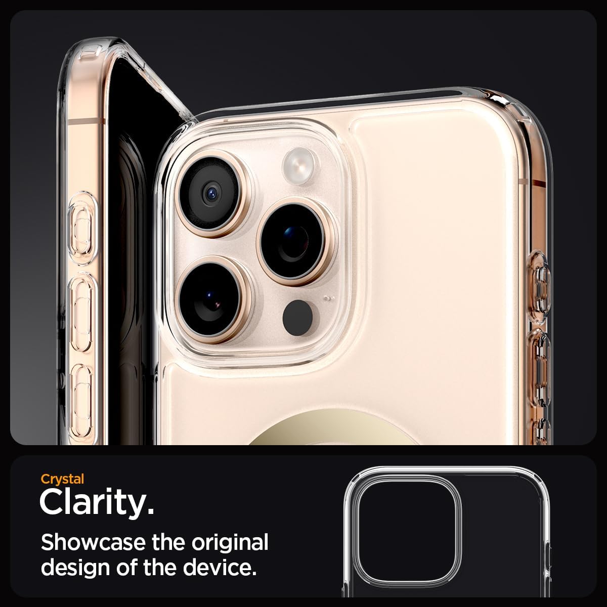 Θήκη Spigen Ultra Hybrid MagSafe Gold iPhone 16 Pro Max ΘΗΚΕΣ Spigen Θήκη Spigen Ultra Hybrid MagSafe Gold iPhone 16 Pro Max - Image 2
