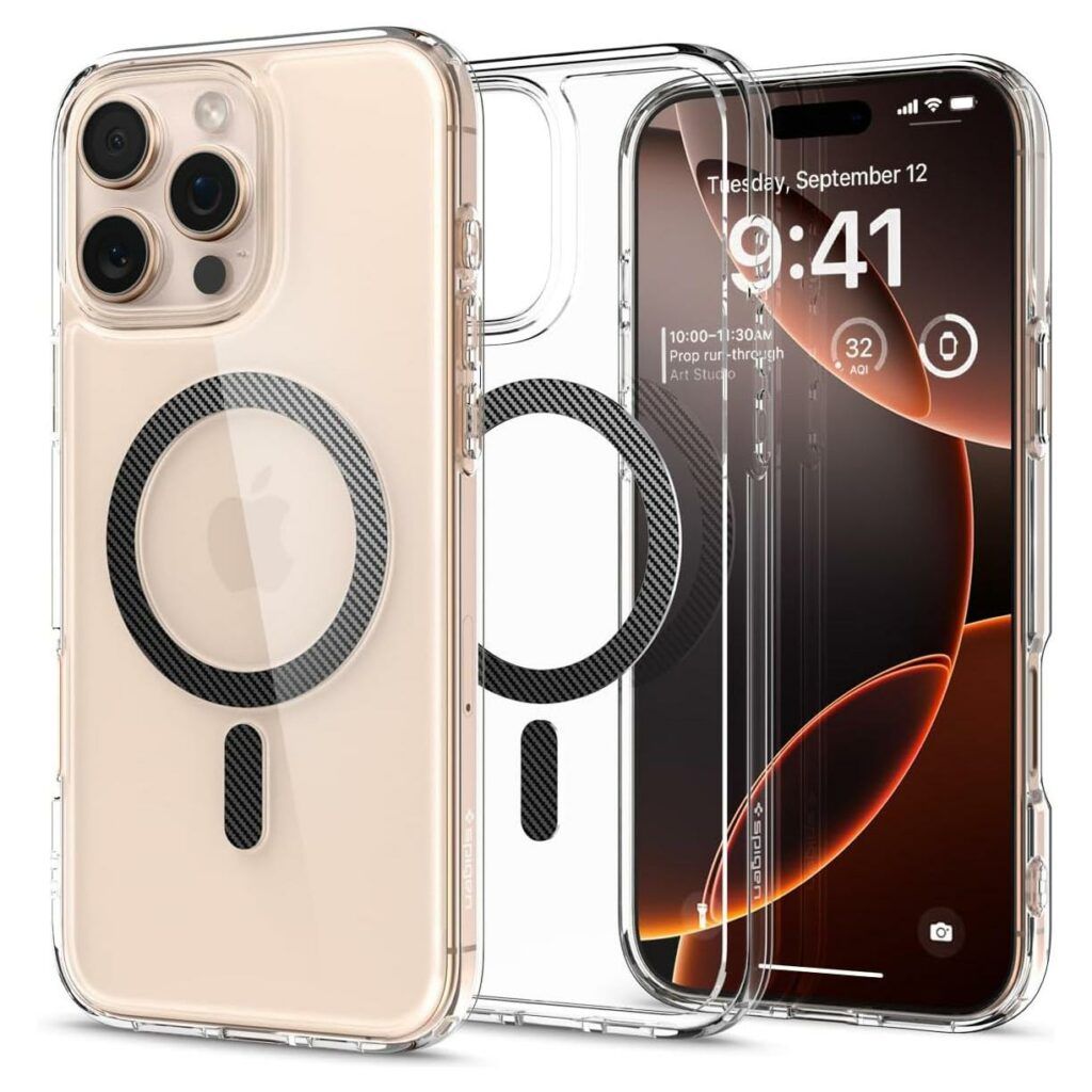 Θήκη Spigen Ultra Hybrid MagSafe Carbon Fiber iPhone 16 Pro Max ΘΗΚΕΣ Spigen Θήκη Spigen Ultra Hybrid MagSafe Carbon Fiber iPhone 16 Pro Max