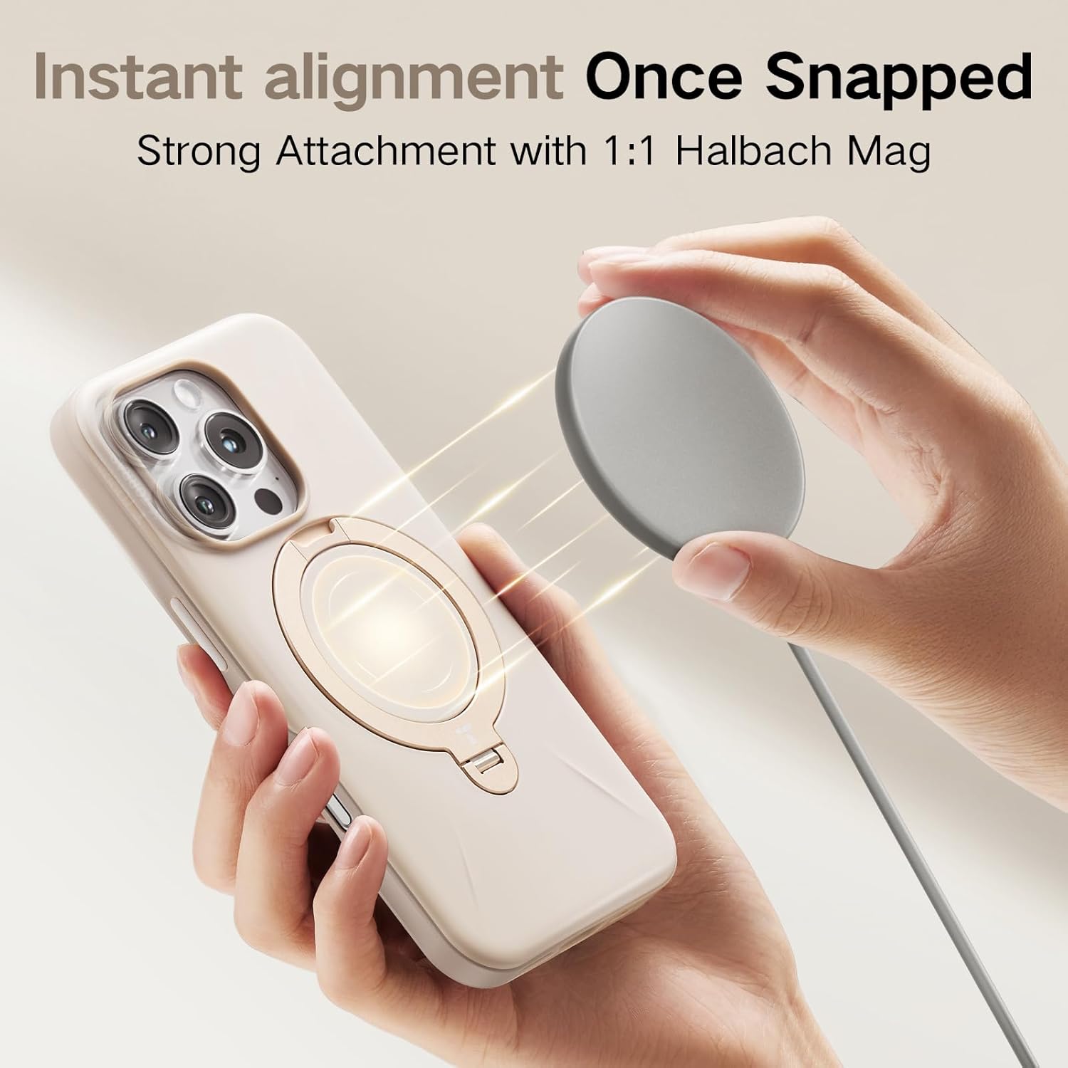 Θήκη Torras Ostand Spin Fusion MagSafe Kickstand Desert Gold iPhone 16 Pro ΘΗΚΕΣ TORRAS Θήκη Torras Ostand Spin Fusion MagSafe Kickstand Desert Gold iPhone 16 Pro - Image 7