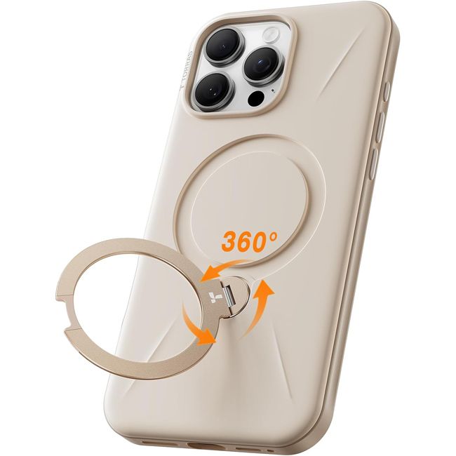 Θήκη Torras Ostand Spin Fusion MagSafe Kickstand Desert Gold iPhone 16 Pro ΘΗΚΕΣ TORRAS Θήκη Torras Ostand Spin Fusion MagSafe Kickstand Desert Gold iPhone 16 Pro - Image 10