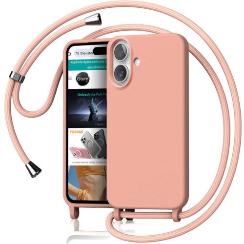 Θήκη Orso Cloud Κορδόνι Sand iPhone 16 Plus