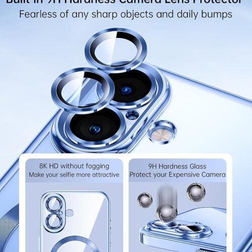 Alternative view of Θήκη Orso Magsafe Camera Protection Bare Look Ultramarine iPhone 16