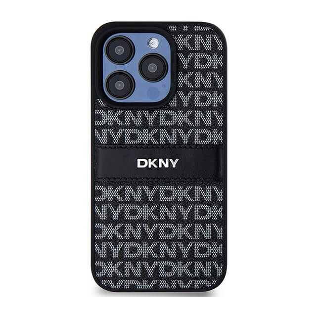 Θήκη DKNY Leather Repeat Pattern Metal Logo Black iPhone 15 Pro Max ΘΗΚΕΣ DKNY Θήκη DKNY Leather Repeat Pattern Metal Logo Black iPhone 15 Pro Max - Image 2