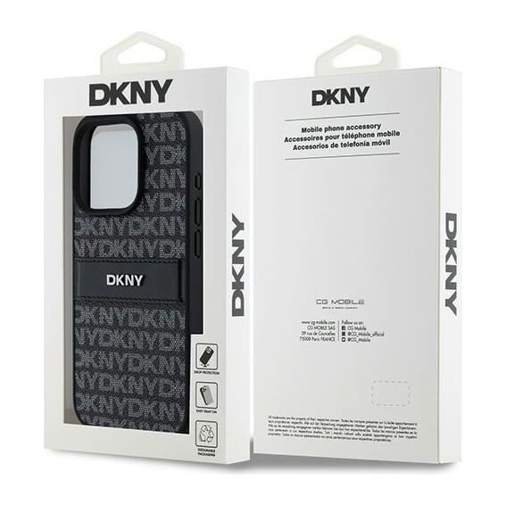 Θήκη DKNY Leather Repeat Pattern Metal Logo Black iPhone 15 Pro Max ΘΗΚΕΣ DKNY Θήκη DKNY Leather Repeat Pattern Metal Logo Black iPhone 15 Pro Max - Image 4