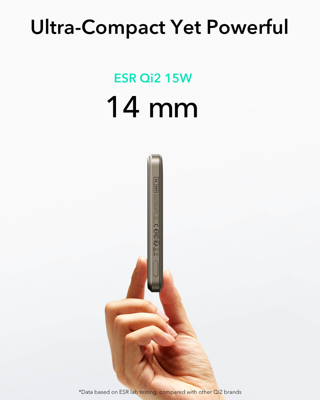 ESR Qi2 MagSlim MagSafe PowerBank 5000mAh Titanium POWERBANK MAGSAFE ESR ESR Qi2 MagSlim MagSafe PowerBank 5000mAh Titanium - Image 5