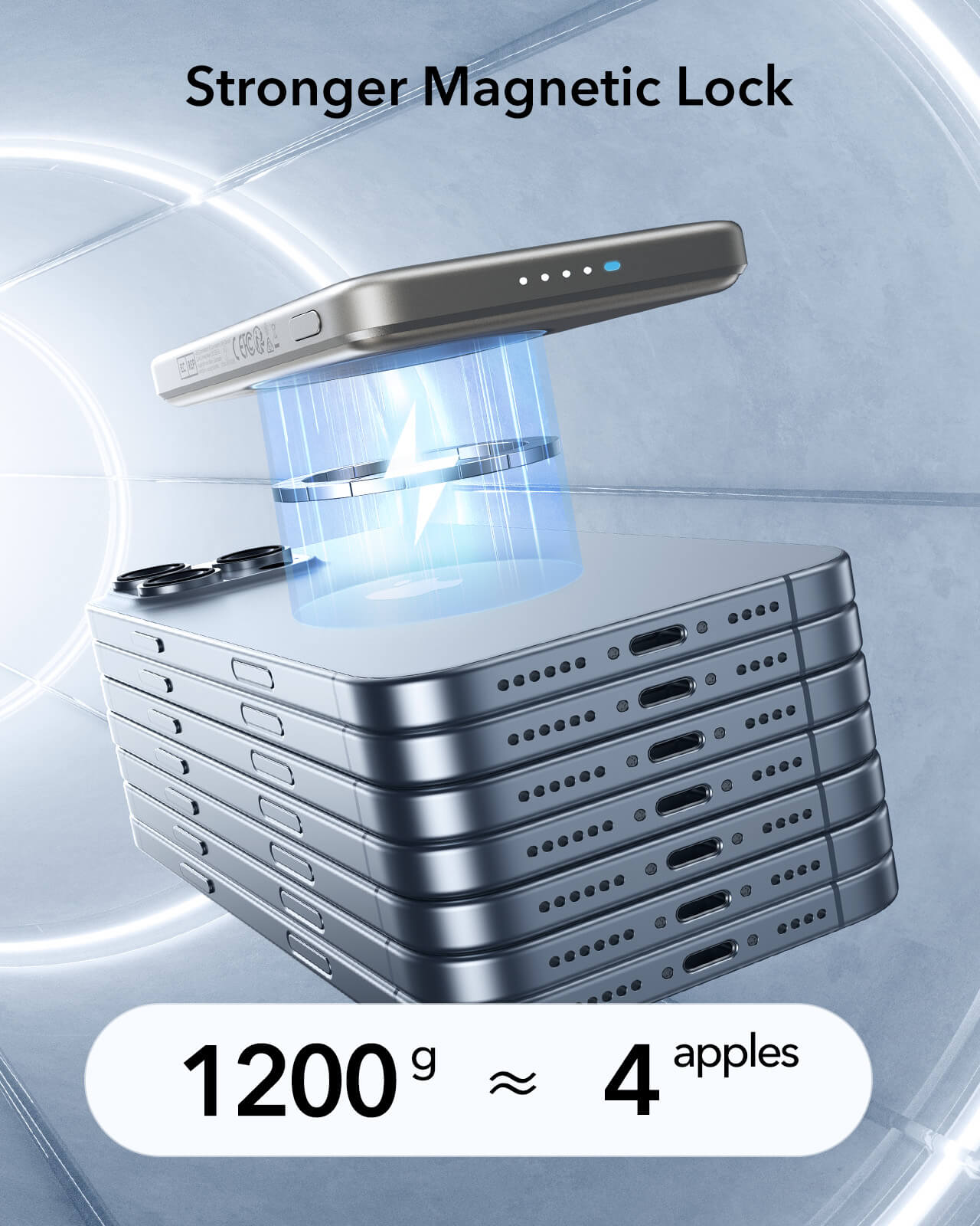 ESR Qi2 MagSlim MagSafe PowerBank 10000mAh Titanium POWERBANK MAGSAFE ESR ESR Qi2 MagSlim MagSafe PowerBank 10000mAh Titanium - Image 6
