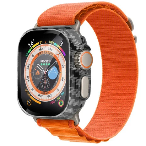 Θήκη 2-in-1 Hard Frame Carbon + Tempered Glass Apple Watch 49mm APPLE WATCH Orso Θήκη 2-in-1 Hard Frame Carbon + Tempered Glass Apple Watch 49mm - Image 3