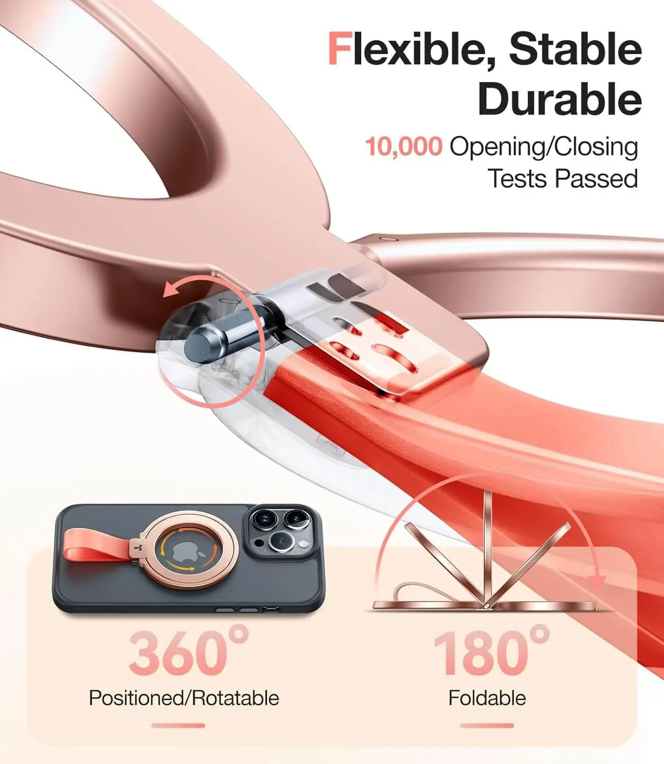 Torras MagSafe Holder Ring Stand Pink MAGSAFE GADGETS TORRAS Torras MagSafe Holder Ring Stand Pink - Image 3