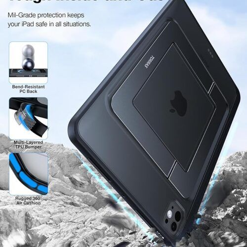 Alternative view of Θήκη Torras Ostand Duo Black iPad Pro 11 2021/2022 & iPad Air 4/5/Air 11