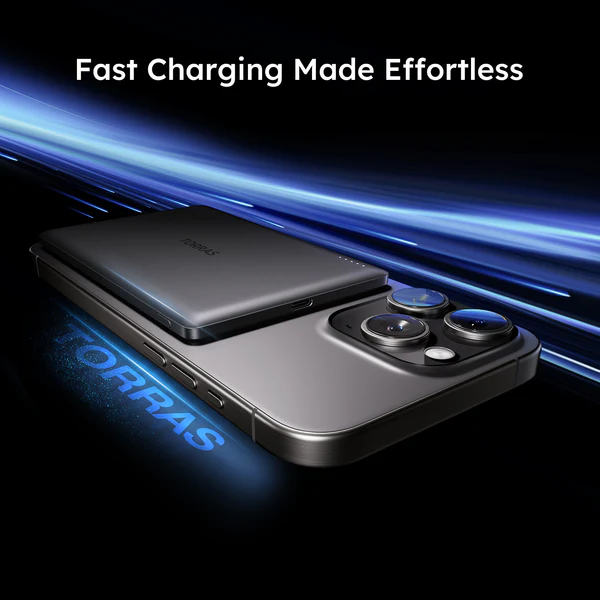 Torras Ultra Thin MiniMag MagSafe PowerBank 5000mAh Grey POWERBANK MAGSAFE TORRAS Torras Ultra Thin MiniMag MagSafe PowerBank 5000mAh Grey - Image 6