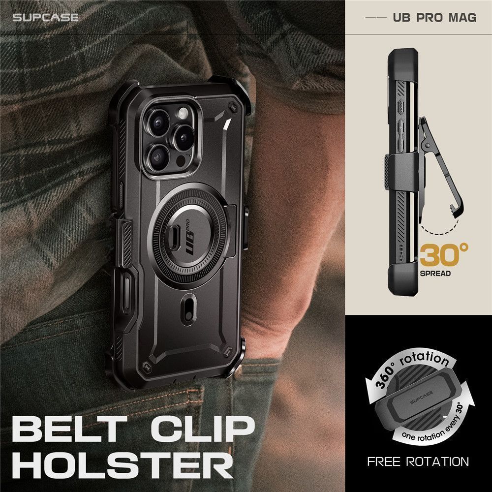 Θήκη Supcase Unicorn Beetle Pro Magsafe 360 Black iPhone 16 Pro Max ΘΗΚΕΣ SUPCASE Θήκη Supcase Unicorn Beetle Pro Magsafe 360 Black iPhone 16 Pro Max - Image 5