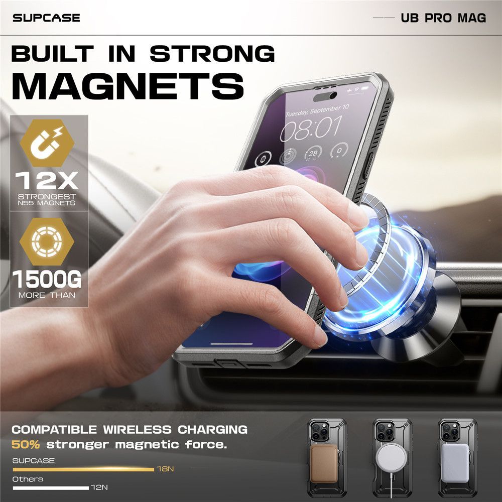 Θήκη Supcase Unicorn Beetle Pro Magsafe 360 Black iPhone 16 Pro Max ΘΗΚΕΣ SUPCASE Θήκη Supcase Unicorn Beetle Pro Magsafe 360 Black iPhone 16 Pro Max - Image 4