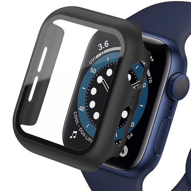 Θήκη 2-in-1 Hard Frame Black + Tempered Glass Apple Watch 46mm APPLE WATCH Orso Θήκη 2-in-1 Hard Frame Black + Tempered Glass Apple Watch 46mm