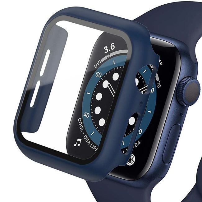 Θήκη 2-in-1 Hard Frame Dark Blue+ Tempered Glass Apple Watch 46mm APPLE WATCH Orso Θήκη 2-in-1 Hard Frame Dark Blue+ Tempered Glass Apple Watch 46mm