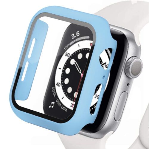 Θήκη 2-in-1 Hard Frame Cyan + Tempered Glass Apple Watch 46mm APPLE WATCH Orso Θήκη 2-in-1 Hard Frame Cyan + Tempered Glass Apple Watch 46mm