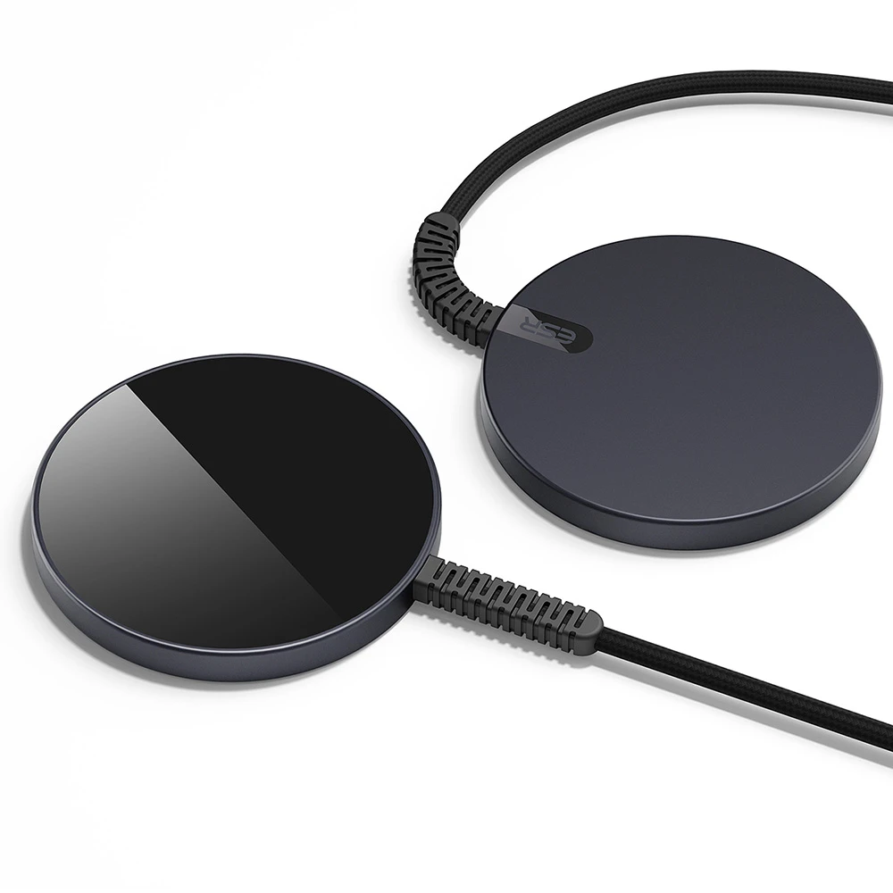 (2 Pack) ESR HaloLock MagSafe Mini Wireless Charger Black ΑΞΕΣΟΥΑΡ MAGSAFE ESR (2 Pack) ESR HaloLock MagSafe Mini Wireless Charger Black