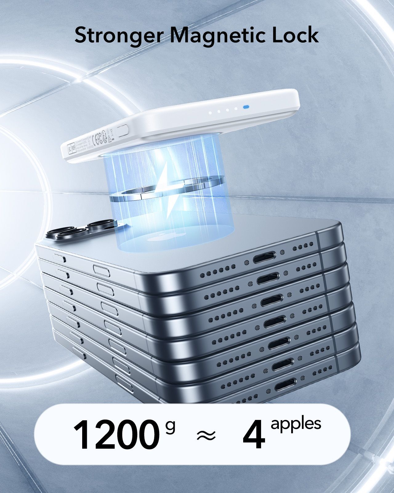 ESR Qi2 MagSlim MagSafe PowerBank 5000mAh White POWERBANK MAGSAFE ESR ESR Qi2 MagSlim MagSafe PowerBank 5000mAh White - Image 7