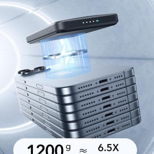 Alternative view of ESR Qi2 MagSlim MagSafe Kickstand PowerBank 10000mAh Black